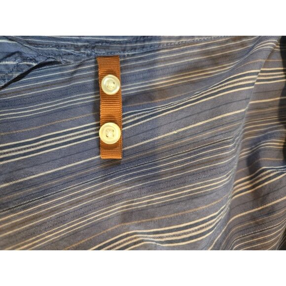 Joseph by Jos A Banks Button Up Shirt Mens Long Sleeve Blue Striped XL EUC - Picture 10 of 11